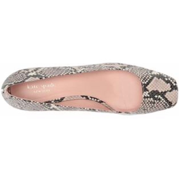 Kate Spade Kylah Pale Vellum Leather Snake Pumps - Picture 4 of 15